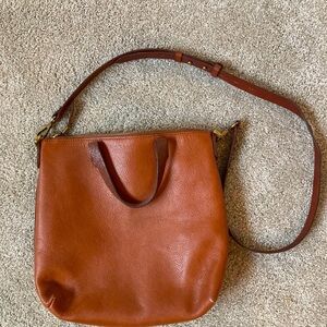 Madewell Transport Crossbody Brown Leather Bag